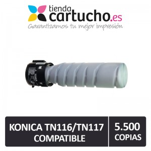 Toner Konica Minolta TN116 / TN117 Negro Compatible A1UC050 / A1UC0D0 PERTENENCIENTE A LA REFERENCIA Cartouches Konica Minolta TN116/TN117