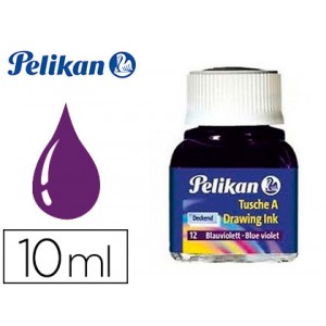 Tinta china pelikan violeta n.12 frasco 10 ml.	