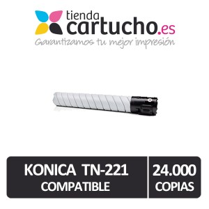 KONIKA MINOLTA TN 221 NEGRO COMPATIBLE  PARA LA IMPRESORA Cartouches Konica Minolta Bizhub TN 221 