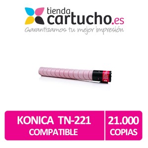 KONICA MINOLTA TN 221 MAGENTA COMPATIBLE  PARA LA IMPRESORA Cartouches Konica Minolta Bizhub TN 221 