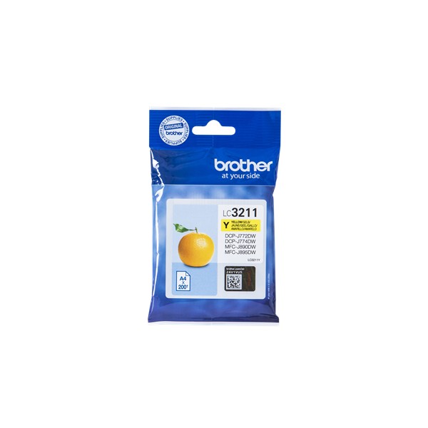 Brother LC3211 Encre Jaune Original Brother LC3211 Encre Jaune Original