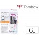 Set caligrafia tombow lettering beginner para principiante 6 piezas