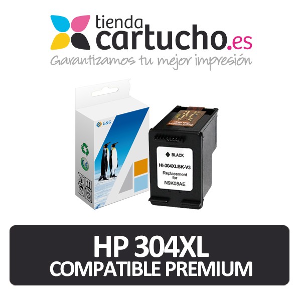 HP 304XL Noir Remanufacturé Premium HP 304XL Noir Remanufacturé Premium