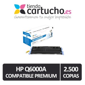 Toner NEGRO HP Q6000 compatible, sustituye al toner original 003R99768 PARA LA IMPRESORA HP Color LaserJet 2600N