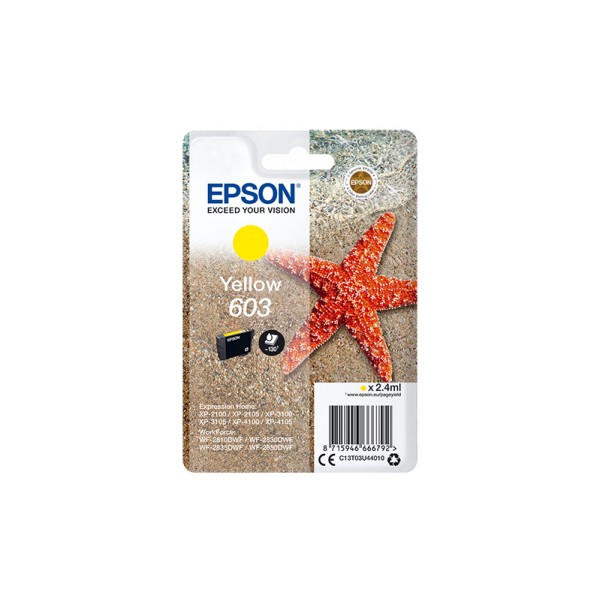 Epson 603 Jaune Original Epson 603 Jaune Original