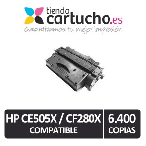 Toner Compatible HP CE505X / CF280X / Canon CRG 719H PARA LA IMPRESORA Canon I-Sensys LBP 6300 DN