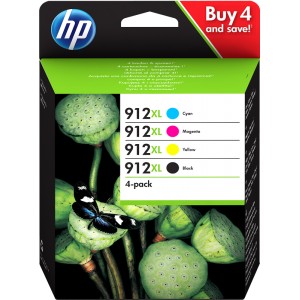 HP 912XL Pack 4 Original PERTENENCIENTE A LA REFERENCIA Cartouches d'encre HP 912 / 912XL