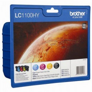 Brother LC1100XL Rainbow pack (4 colores) cartucho de tinta original alta capacidad. PERTENENCIENTE A LA REFERENCIA Encre Brother LC-1100
