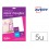 Papel transfer avery para camisetas algodon color blanco ink-jet din a4 pack de 5 hojas.