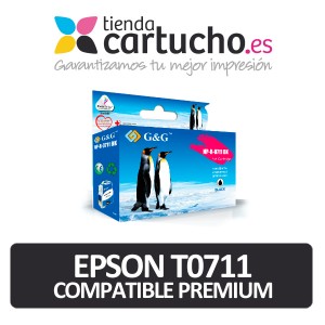 Cartucho Epson T0711 Compatible Premium Negro PARA LA IMPRESORA Cartouches d'encre Epson Stylus DX8000