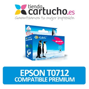 Cartucho Epson T0712 Compatible Premium Cyan PERTENENCIENTE A LA REFERENCIA Encre Epson T0711/2/3/4