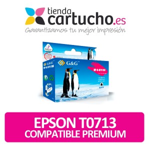 Cartucho Epson T0713 Compatible Premium Magenta PARA LA IMPRESORA Cartouches d'encre Epson Stylus SX115