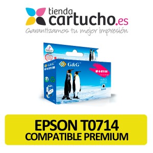 Cartucho Epson T0714 Compatible Premium Amarillo PERTENENCIENTE A LA REFERENCIA Encre Epson T0711/2/3/4