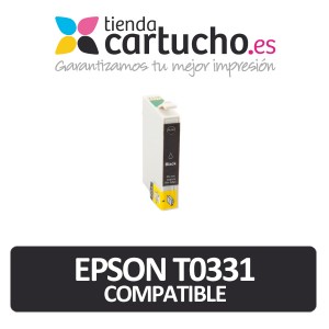 Cartucho de tinta Epson T0331 Compatible Negro PERTENENCIENTE A LA REFERENCIA Encre Epson T0331/2/3/4/5/6