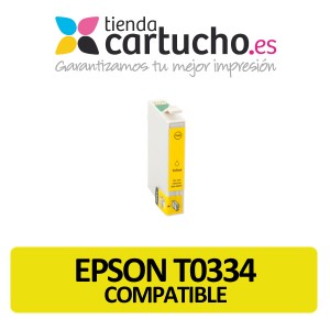 Cartucho de tinta Epson T0334 Compatible Amarillo PERTENENCIENTE A LA REFERENCIA Encre Epson T0331/2/3/4/5/6