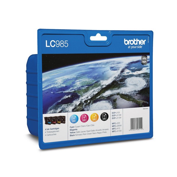 Brother LC985 Rainbow pack (4 Couleurs) cartouche d'encre original. Brother LC985 Rainbow pack (4 Couleurs) cartouche d'encre original.