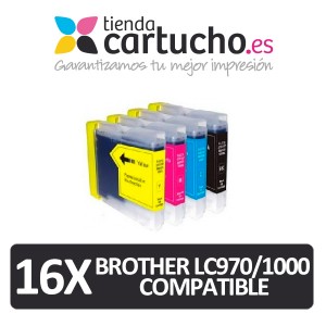 Pack 4 cartuchos comapatibles brother lc970 lc1000 + Elija colores que prefiera + PARA LA IMPRESORA Brother Fax-2580C