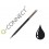 Recambio boligrafo q-connect retractil kf11057 borrable negro caja de 3 unidades.