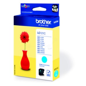 Brother LC121 cian cartucho de tinta original. PARA LA IMPRESORA Cartouches d'encre Brother DCP-J152W