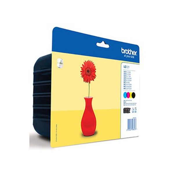 Brother LC121 Rainbow pack (4 Couleurs) cartouche d'encre original. Brother LC121 Rainbow pack (4 Couleurs) cartouche d'encre original.
