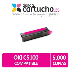 Toner NEGRO OKI C5100/C5200 compatible, sustituye al toner original OKI 42127405 PARA LA IMPRESORA Toner OKI C5510