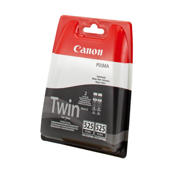 Canon PGI-525BK noir PACK 2 cartouches d'encre original. Canon PGI-525BK noir PACK 2 cartouches d'encre original.