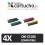 PACK 4 (ELIJA COLORES) CARTUCHOS COMPATIBLES OKI C5100/C5200