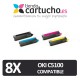 PACK 4 (ELIJA COLORES) CARTUCHOS COMPATIBLES OKI C5100/C5200