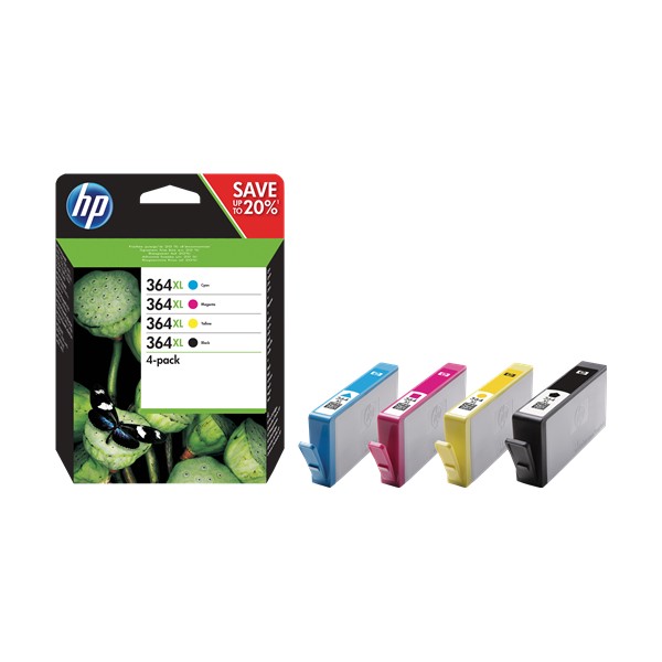 HP 364XL Pack Couleurs (4 Couleurs) cartouche d'encre original. HP 364XL Pack Couleurs (4 Couleurs) cartouche d'encre original.