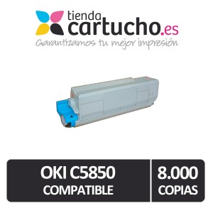 Toner NEGRO OKI C5850/C5950 compatible, sustituye al toner original OKI 43865724  PARA LA IMPRESORA Toner OKI C5850N