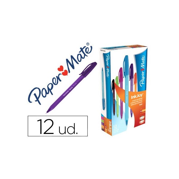 PAPERMATE BOLÍGRAFO INKJOY 100 PACK 12UD COLOR FANTASIA SURTIDO PAPERMATE BOLÍGRAFO INKJOY 100 PACK 12UD COLOR FANTASIA SURTIDO