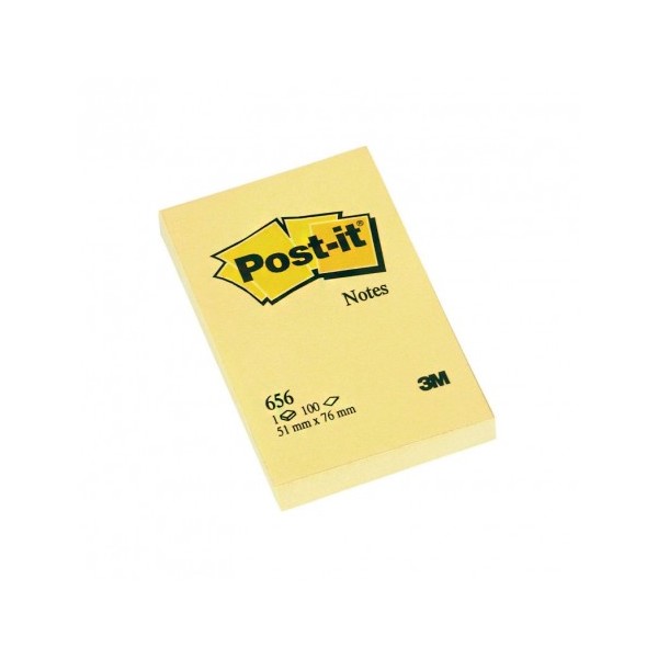 POST-IT BLOC NOTAS REPOSICIONABLES AMARILLAS 51X76 656 POST-IT BLOC NOTAS REPOSICIONABLES AMARILLAS 51X76 656