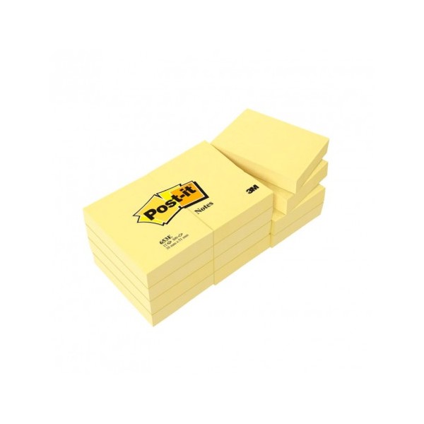 POST-IT PACK 12 BLOCS 100H AMARILLOS 38X51 653E/12 POST-IT PACK 12 BLOCS 100H AMARILLOS 38X51 653E/12
