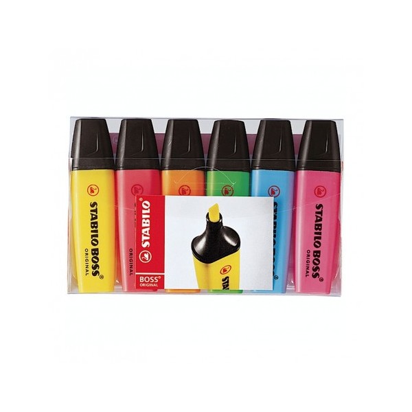 STABILO ESTUCHE 6 MARCADORES FLUORESCENTES BOSS STABILO ESTUCHE 6 MARCADORES FLUORESCENTES BOSS