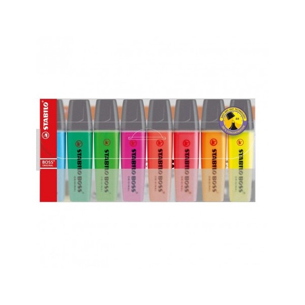 STABILO ESTUCHE 8 MARCADORES FLUORESCENTES BOSS STABILO ESTUCHE 8 MARCADORES FLUORESCENTES BOSS