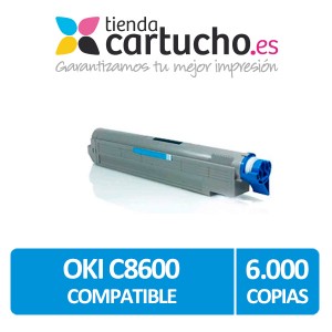 Toner NEGRO OKI C8600/C8800 compatible, sustituye al toner original OKI 43487712  PARA LA IMPRESORA Toner OKI C8800n