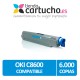 Toner NEGRO OKI C8600/C8800 compatible, sustituye al toner original OKI 43487712 