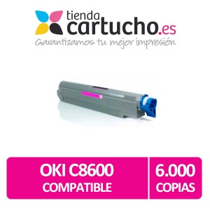 Toner NEGRO OKI C8600/C8800 compatible, sustituye al toner original OKI 43487712  PARA LA IMPRESORA Toner OKI C8600