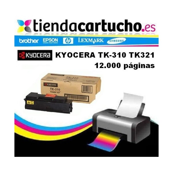 Toner KYOCERA TK-310 compatible, remplacer le toner original KYOCERA TK310 REF. 0T2F80EU Toner KYOCERA TK-310 compatible, remplacer le toner original KYOCERA TK310 REF. 0T2F80EU