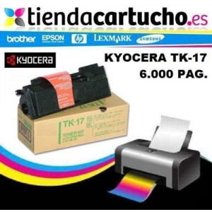 Toner KYOCERA TK17 compatible, sustituye al toner original KYOCERA TK17 REF. 37027017 PARA LA IMPRESORA Toner Kyocera FS-1000