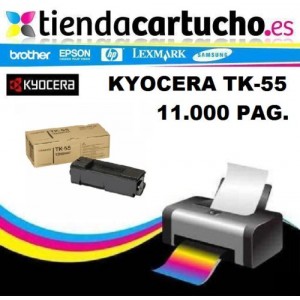 Toner KYOCERA TK55 compatible, sustituye al toner original KYOCERA TK55, REF. 370QC0KX PARA LA IMPRESORA Toner Kyocera FS-1920N