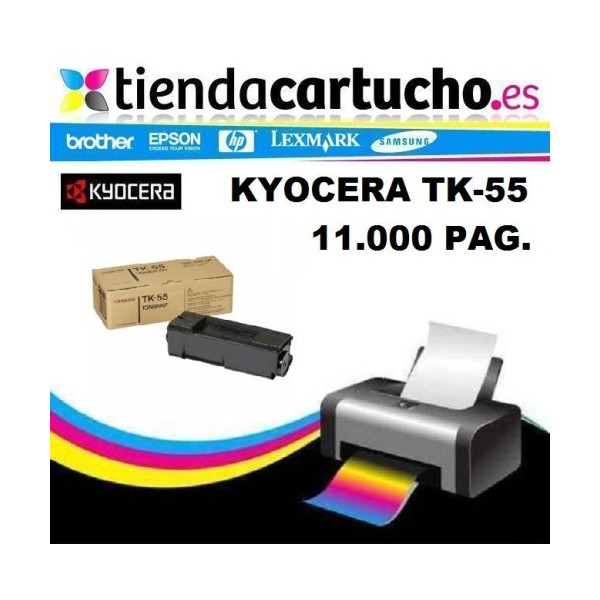 Toner KYOCERA TK55 compatible, remplacer le toner original KYOCERA TK55, REF. 370QC0KX Toner KYOCERA TK55 compatible, remplacer le toner original KYOCERA TK55, REF. 370QC0KX