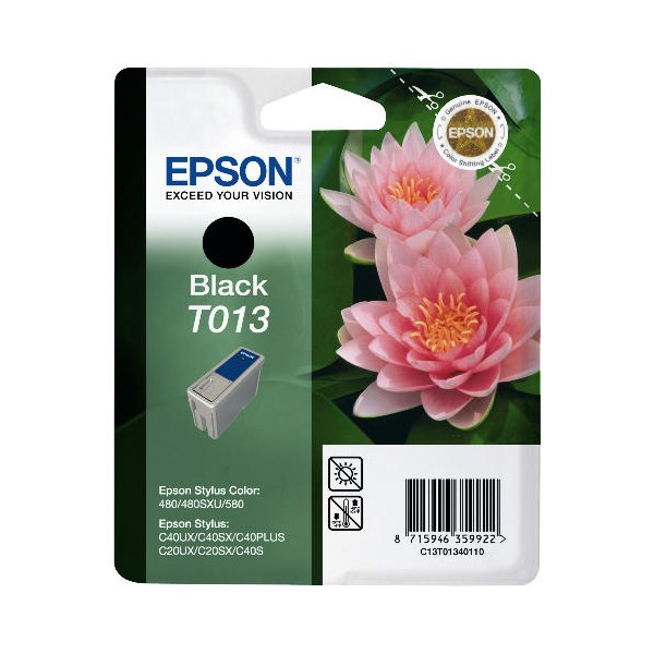 Epson T013 noir, cartouche d'encre original (C13T01340120) Epson T013 noir, cartouche d'encre original (C13T01340120)