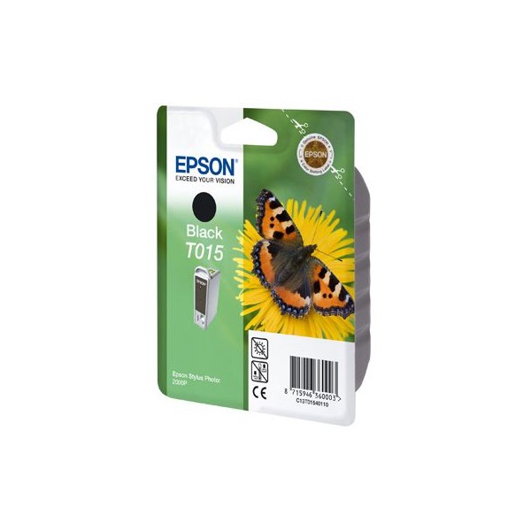 Epson T015 noir, cartouche d'encre original (C13T01540110) Epson T015 noir, cartouche d'encre original (C13T01540110)