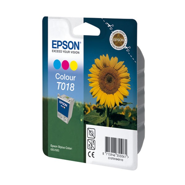 Epson T018 color, cartouche d'encre original (C13T01840110) Epson T018 color, cartouche d'encre original (C13T01840110)