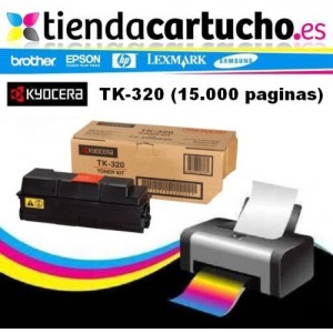 Toner KYOCERA TK 320 compatible, sustituye al toner original KYOCERA TK 320, REF. 0T2F90EU PARA LA IMPRESORA Toner Kyocera FS-3900