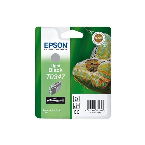 Epson T0347 noir light, cartouche d'encre original (C13T03474010) Epson T0347 noir light, cartouche d'encre original (C13T03474010)