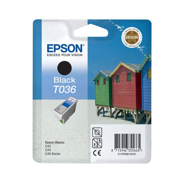 Epson T036 noir, cartouche d'encre original (C13T03614010) Epson T036 noir, cartouche d'encre original (C13T03614010)
