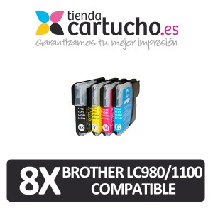 Pack 4 cartuchos compatibles brother lc980 lc1100 *Elija colores que prefiera* PARA LA IMPRESORA Cartouches d'encre Brother DCP-145C