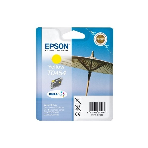 Epson T0454 jaune, cartouche d'encre original (C13T04544010) Epson T0454 jaune, cartouche d'encre original (C13T04544010)